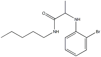 2-[(2-bromophenyl)amino]-N-pentylpropanamide Struktur