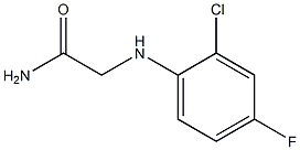 2-[(2-chloro-4-fluorophenyl)amino]acetamide Struktur