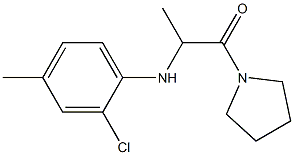 2-[(2-chloro-4-methylphenyl)amino]-1-(pyrrolidin-1-yl)propan-1-one Struktur