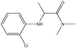 2-[(2-chlorophenyl)amino]-N,N-dimethylpropanamide Struktur