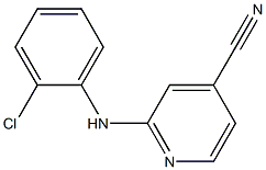 2-[(2-chlorophenyl)amino]pyridine-4-carbonitrile Struktur