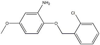 2-[(2-chlorophenyl)methoxy]-5-methoxyaniline Struktur