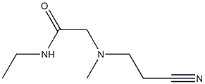 2-[(2-cyanoethyl)(methyl)amino]-N-ethylacetamide Struktur