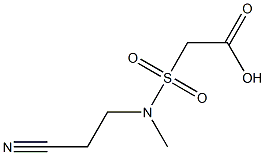 2-[(2-cyanoethyl)(methyl)sulfamoyl]acetic acid Struktur