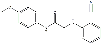 2-[(2-cyanophenyl)amino]-N-(4-methoxyphenyl)acetamide Struktur