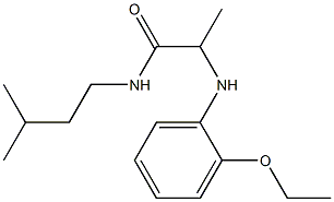 2-[(2-ethoxyphenyl)amino]-N-(3-methylbutyl)propanamide Struktur