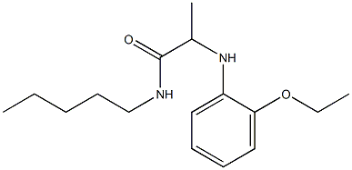 2-[(2-ethoxyphenyl)amino]-N-pentylpropanamide Struktur