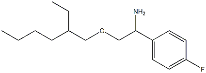 2-[(2-ethylhexyl)oxy]-1-(4-fluorophenyl)ethan-1-amine Struktur