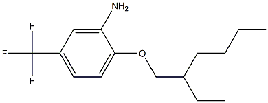 2-[(2-ethylhexyl)oxy]-5-(trifluoromethyl)aniline Struktur