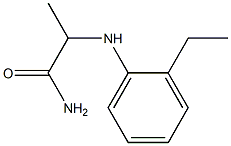 2-[(2-ethylphenyl)amino]propanamide Struktur