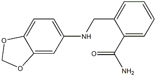 2-[(2H-1,3-benzodioxol-5-ylamino)methyl]benzamide Struktur