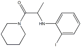 2-[(2-iodophenyl)amino]-1-(piperidin-1-yl)propan-1-one Struktur