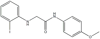 2-[(2-iodophenyl)amino]-N-(4-methoxyphenyl)acetamide Struktur