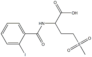 2-[(2-iodophenyl)formamido]-4-methanesulfonylbutanoic acid Struktur