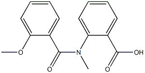 2-[(2-methoxybenzoyl)(methyl)amino]benzoic acid Struktur