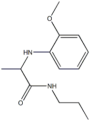 2-[(2-methoxyphenyl)amino]-N-propylpropanamide Struktur