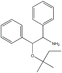 2-[(2-methylbutan-2-yl)oxy]-1,2-diphenylethan-1-amine Struktur