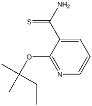 2-[(2-methylbutan-2-yl)oxy]pyridine-3-carbothioamide Struktur