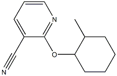 2-[(2-methylcyclohexyl)oxy]pyridine-3-carbonitrile Struktur