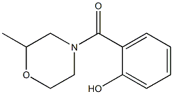 2-[(2-methylmorpholin-4-yl)carbonyl]phenol Struktur