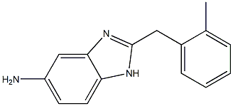 2-[(2-methylphenyl)methyl]-1H-1,3-benzodiazol-5-amine Struktur