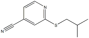 2-[(2-methylpropyl)sulfanyl]pyridine-4-carbonitrile Struktur