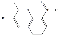 2-[(2-nitrophenyl)thio]propanoic acid Struktur