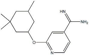 2-[(3,3,5-trimethylcyclohexyl)oxy]pyridine-4-carboximidamide Struktur