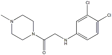 2-[(3,4-dichlorophenyl)amino]-1-(4-methylpiperazin-1-yl)ethan-1-one Struktur