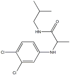 2-[(3,4-dichlorophenyl)amino]-N-(2-methylpropyl)propanamide Struktur