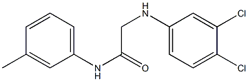 2-[(3,4-dichlorophenyl)amino]-N-(3-methylphenyl)acetamide Struktur