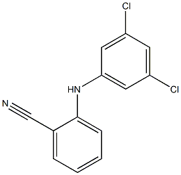 2-[(3,5-dichlorophenyl)amino]benzonitrile Struktur