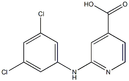 2-[(3,5-dichlorophenyl)amino]pyridine-4-carboxylic acid Struktur