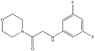 2-[(3,5-difluorophenyl)amino]-1-(morpholin-4-yl)ethan-1-one Struktur