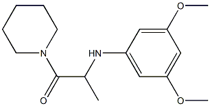 2-[(3,5-dimethoxyphenyl)amino]-1-(piperidin-1-yl)propan-1-one Struktur