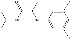 2-[(3,5-dimethoxyphenyl)amino]-N-(propan-2-yl)propanamide Struktur