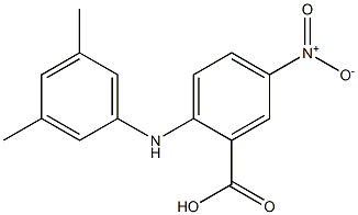 2-[(3,5-dimethylphenyl)amino]-5-nitrobenzoic acid Struktur