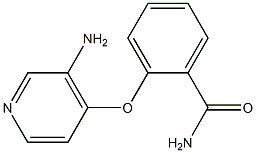 2-[(3-aminopyridin-4-yl)oxy]benzamide Struktur