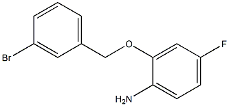 2-[(3-bromobenzyl)oxy]-4-fluoroaniline Struktur