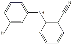 2-[(3-bromophenyl)amino]nicotinonitrile Struktur