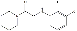 2-[(3-chloro-2-fluorophenyl)amino]-1-(piperidin-1-yl)ethan-1-one Struktur