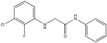 2-[(3-chloro-2-fluorophenyl)amino]-N-phenylacetamide Struktur