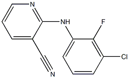 2-[(3-chloro-2-fluorophenyl)amino]pyridine-3-carbonitrile Struktur