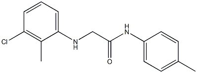 2-[(3-chloro-2-methylphenyl)amino]-N-(4-methylphenyl)acetamide Struktur