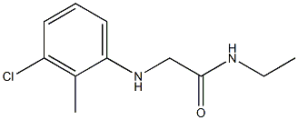 2-[(3-chloro-2-methylphenyl)amino]-N-ethylacetamide Struktur