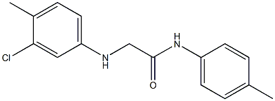 2-[(3-chloro-4-methylphenyl)amino]-N-(4-methylphenyl)acetamide Struktur