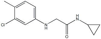 2-[(3-chloro-4-methylphenyl)amino]-N-cyclopropylacetamide Struktur