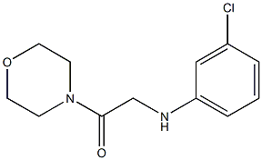 2-[(3-chlorophenyl)amino]-1-(morpholin-4-yl)ethan-1-one Struktur