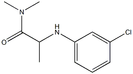 2-[(3-chlorophenyl)amino]-N,N-dimethylpropanamide Struktur