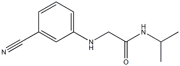 2-[(3-cyanophenyl)amino]-N-(propan-2-yl)acetamide Struktur